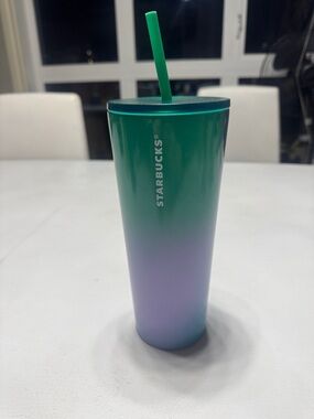 Starbucks Iridescent Siren Mermaid Tail Cold Cup Tumbler 24oz 2019